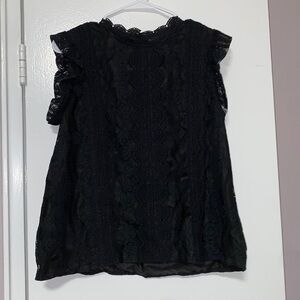Size Large sleeveless lace blouse from Shein